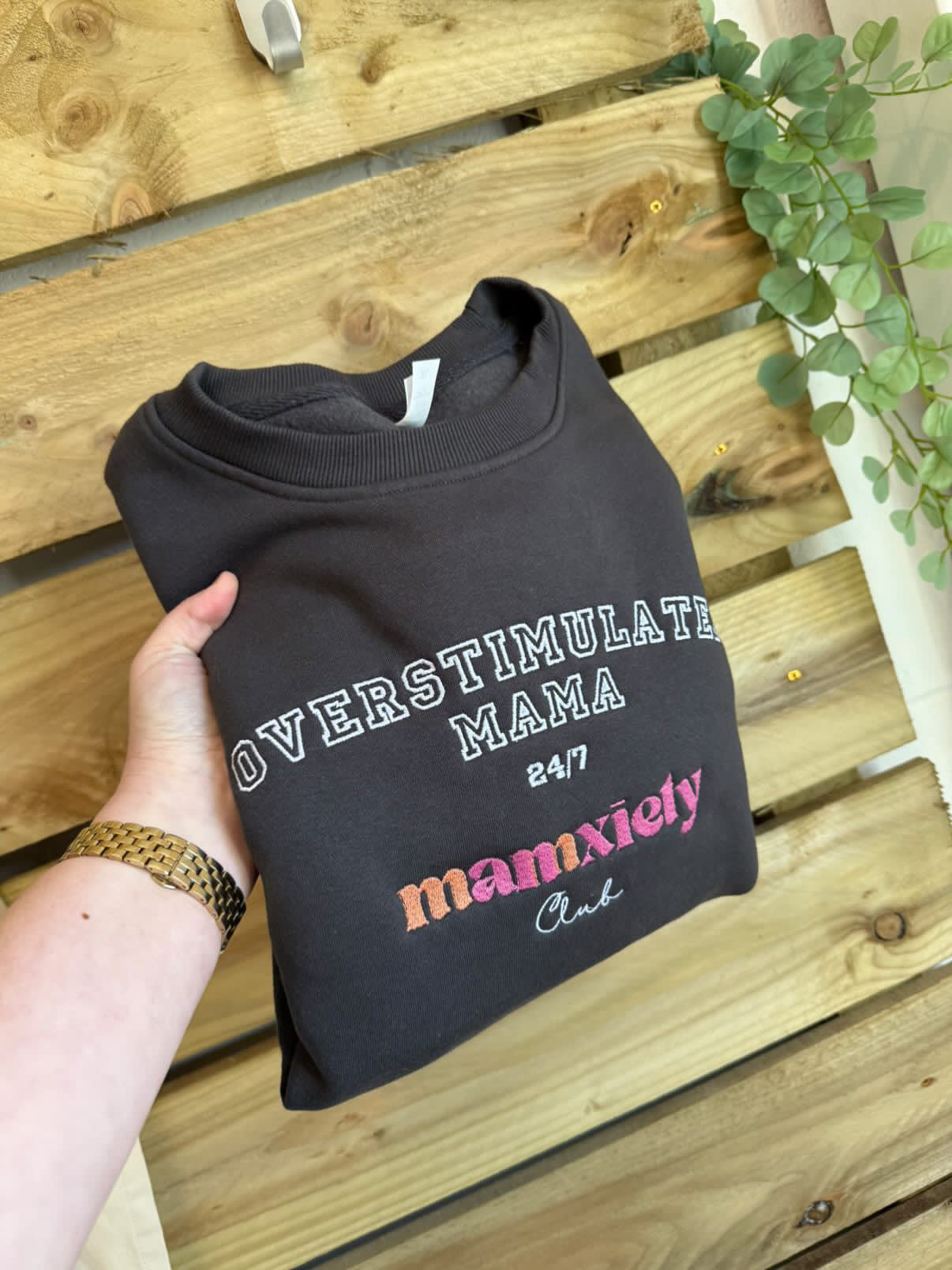Mamxiety 'Overstimulated Mama' Oversized Sweatshirt