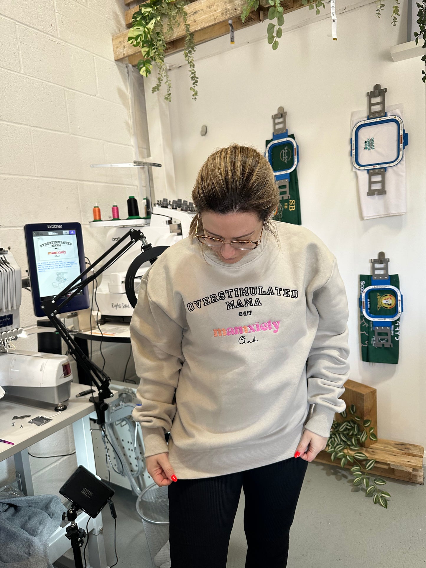 Mamxiety 'Overstimulated Mama' Oversized Sweatshirt