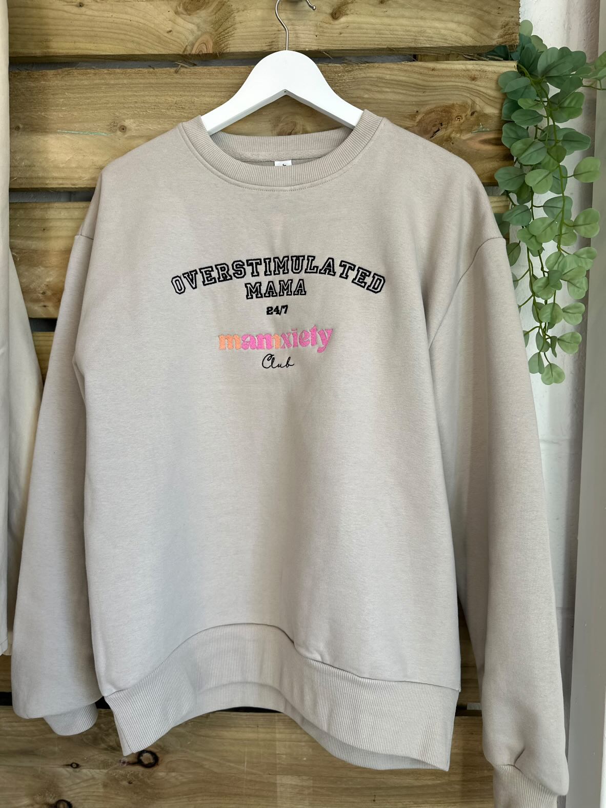 Mamxiety 'Overstimulated Mama' Oversized Sweatshirt